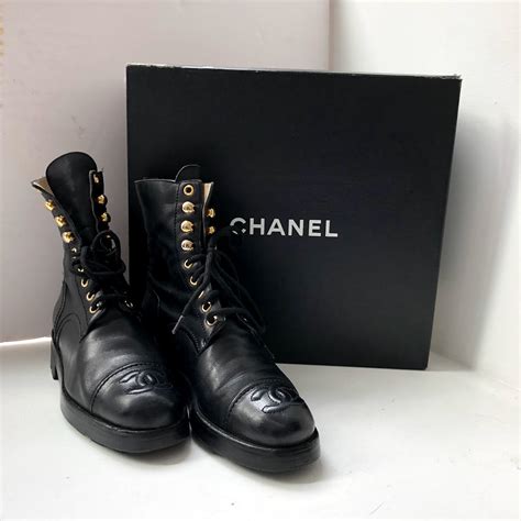 vintage chanel combat boots|chanel combat boots 2019.